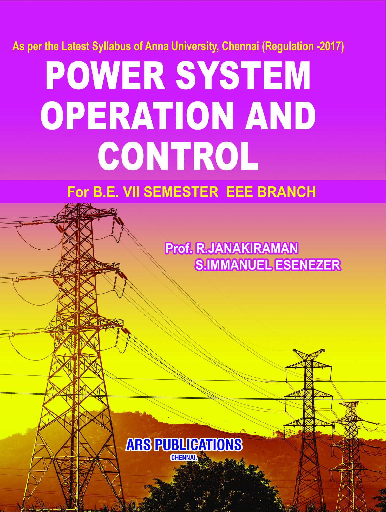 Power System Operation And Control – ARS Publications